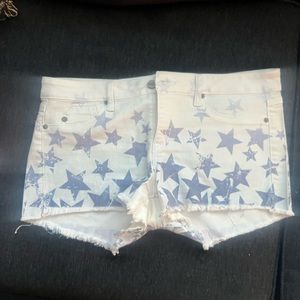 Sold Design Lab Bleeker Baby Short, white with blue and purple stars, size 31